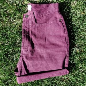 Purple "mom" shorts